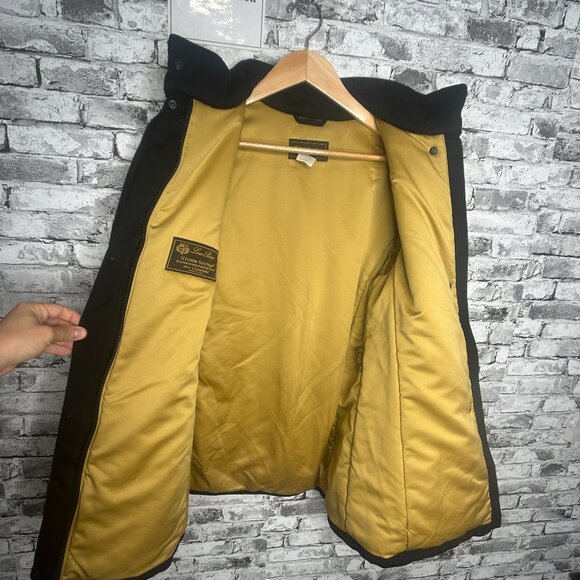 EUC Loro Piana Black Jacket w/ Gold Lining Size 46 - Picture 9 of 16